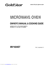 GOLDSTAR MV1604ST Owner's Manual & Cooking Manual