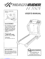 Healthrider H 550i User Manual