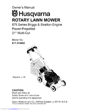 Husqvarna 917.374452 Owner's Manual