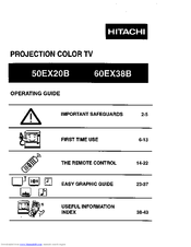 HITACHI 50EX20B Operating Manual