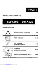 HITACHI 50FX30B Operating Manual