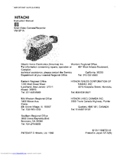 HITACHI VM-SP1A Instruction Manual