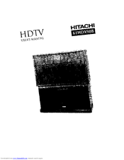 HITACHI 61HDX98B User Manual