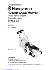 HUSQVARNA 917.374470 Owner's Manual