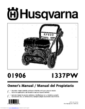 HUSQVARNA 1337PW Owner's Manual