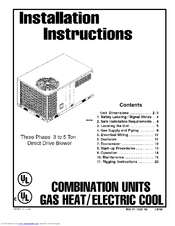 ICP PGAD47D1K1 Installation Instructions Manual
