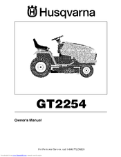HUSQVARNA GT2254 Owner's Manual