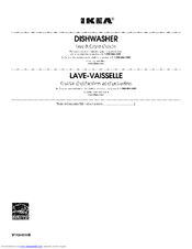 IKEA IUD8000WQ0 Use & Care Manual