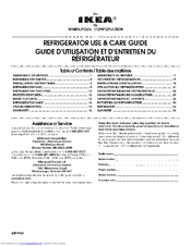 IKEA IR8GSMXRS00 Use & Care Manual