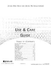 Jenn-Air JSD2695KGW Use & Care Manual