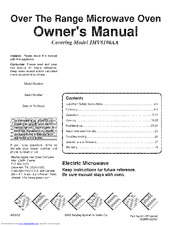 Jenn-Air JMV8196AA Owner's Manual
