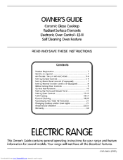 FRIGIDAIRE FEF368CJBC Owner's Manual