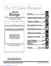 FRIGIDAIRE FEF326AUA Use & Care Manual