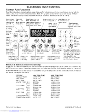 FRIGIDAIRE PLEF489GCA Guide Manual