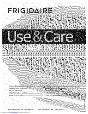 FRIGIDAIRE CGEB27Z7HS3 Use & Care Manual