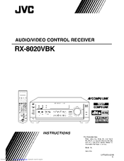 JVC RX-8020VBK Instructions Manual