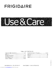FRIGIDAIRE FAFW3001LW1 Use & Care Manual