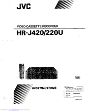 JVC HR-J420U Instructions Manual