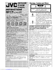 Jvc XV-N322S Instructions Manual