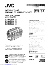 JVC GZ-MG630u Instructions Manual