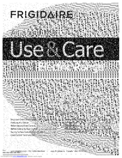 FRIGIDAIRE CFEF3016LWA Use & Care Manual