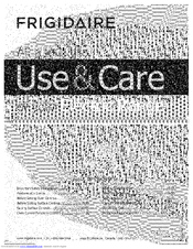 FRIGIDAIRE CPEF3081KFC Use & Care Manual