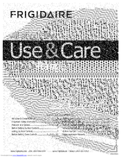 FRIGIDAIRE CGEF304DKF4 Use & Care Manual