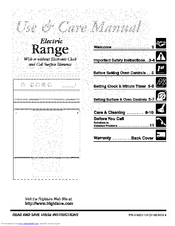 FRIGIDAIRE MMF312AWA Use & Care Manual