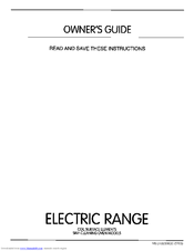 FRIGIDAIRE MEF352BGWE Owner's Manual