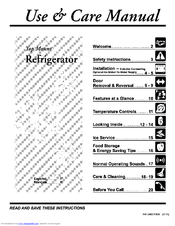 FRIGIDAIRE BRT21R6AW1 Use & Care Manual