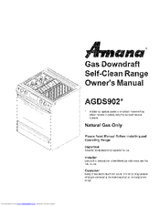AMANA AGDS902SS Owner's Manual