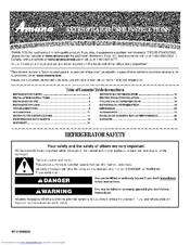 AMANA ASD2522WRB00 User Instructions