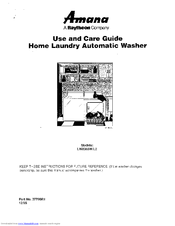 AMANA LW8363W Use And Care Manual