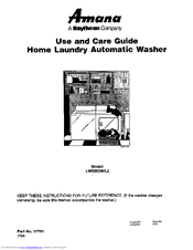 AMANA LW8263L2 Use And Care Manual