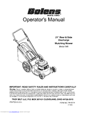 BOLENS 546 Operator's Manual