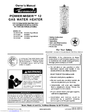 Kenmore Power Miser 1533.31412 HA Owner's Manual