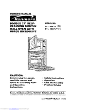 Kenmore 911.49475790 Owner's Manual