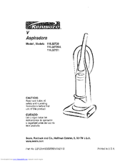 Kenmore 116.32721 Use & Care Manual