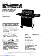 Kenmore 415.16303800 Use And Care Manual