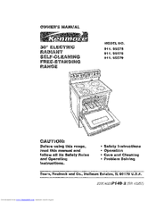 Kenmore 911.95575 Owner's Manual