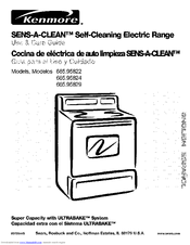 Kenmore Sens-A-Clean 665.95829 Use & Care Manual