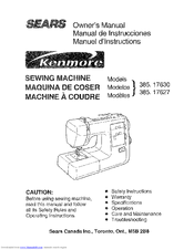 Kenmore 385.17627 Owner's Manual