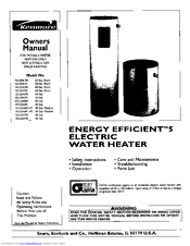 Kenmore Energy Efficient 5 Owner's Manual