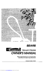 Sears Kenmore 11626212690 Owner's Manual