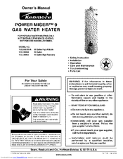 Kenmore POWER MISER 153.339610HA Owner's Manual