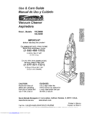 Kenmore 116.39050 Use & Care Manual