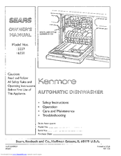 Sears Kenmore 16551 Owner's Manual
