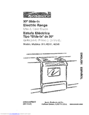 Kenmore 911.46241 Series Use & Care Manual