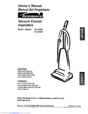 Kenmore 116.32923 Owner's Manual