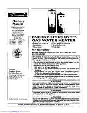 Kenmore ENERGY EFFICIENT 5 153.334390 Owner's Manual